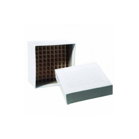 Crio caja 3" carton, divisiones x81 -196°c + 121°c x100und